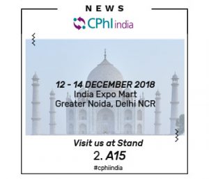 Moehs participa a la CPHI Índia 2018 del 12 al 14 de desembre de 2018